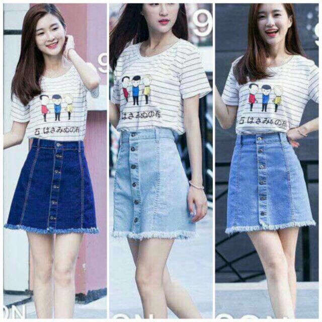 high waist palda maong