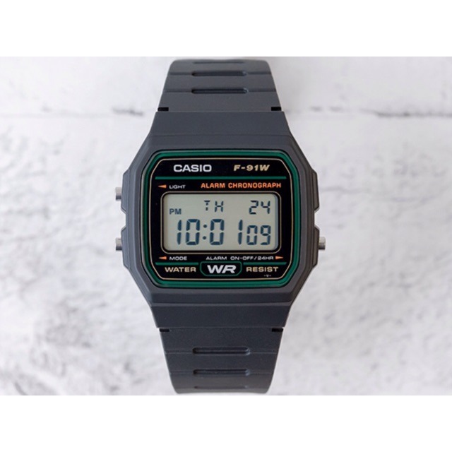 casio f91 black