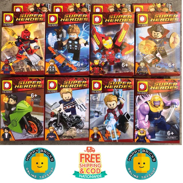 Dlp9077 Avengers Infinity War Minifigures Set Of 8 Shopee Philippines - roblox infinity gauntlet doesn't fit