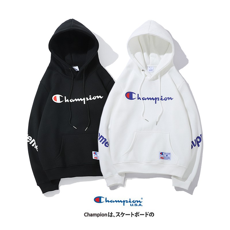champion back print hoodie