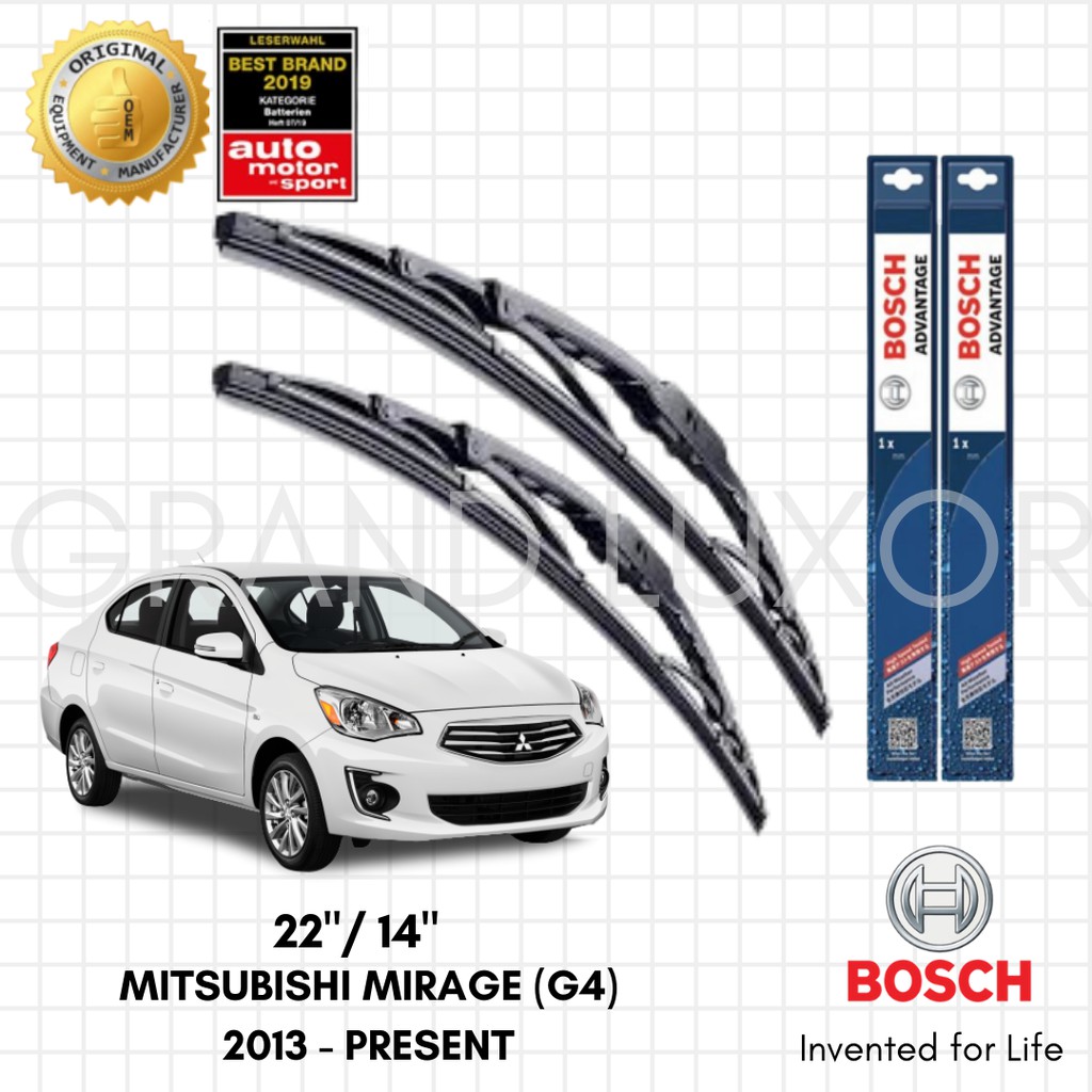 Bosch Advantage Wiper Blade Set for Mitsubishi Mirage G4 2013 Present