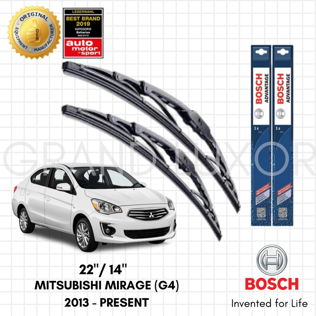 Bosch Advantage Wiper Blade Set For Mitsubishi Mirage G4 2013 - Present ...