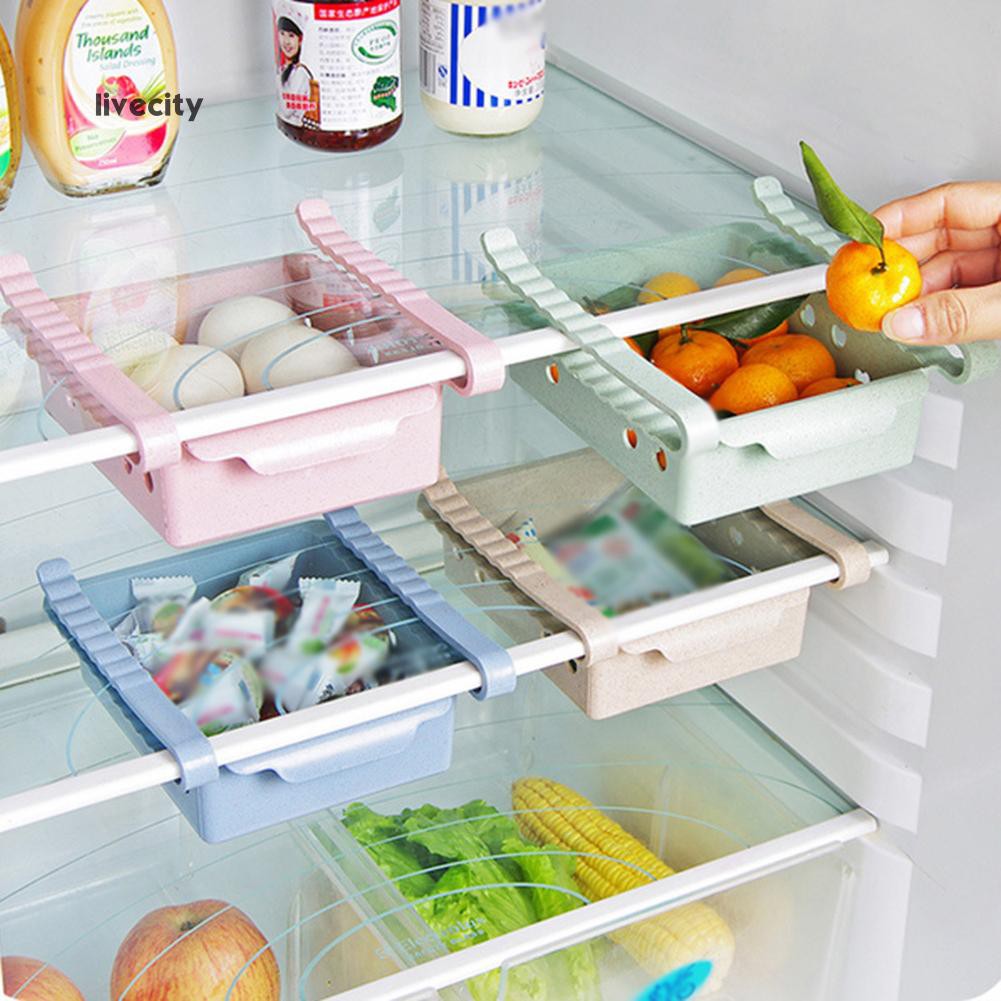 Livecity Fridge Freezer Space Saver Organizer Storage Rack 