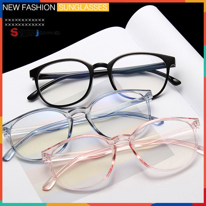 Korean Oval Plastic Frames Glasses Fashion spectacles ...