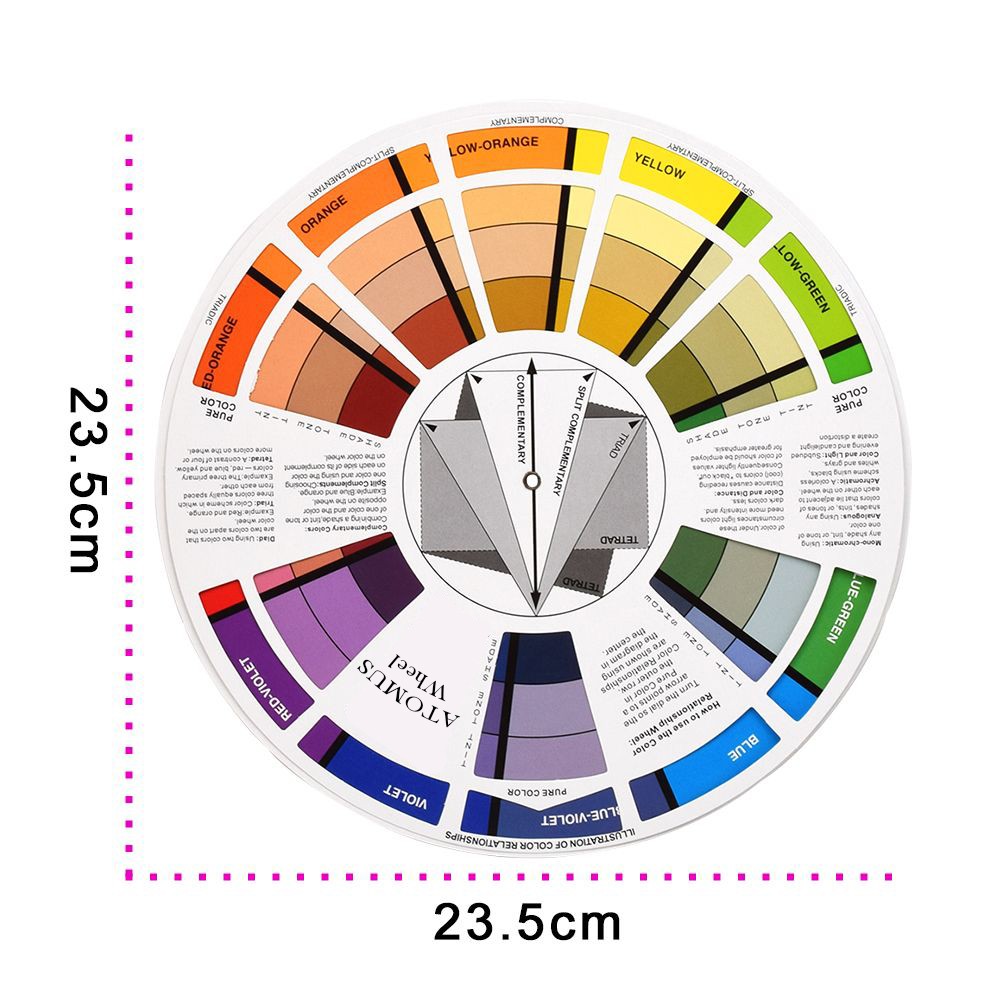 Wheel Mixing Guide 2PACK Color For Tattoo Makeup Hobby Painting S6G1 2020 Q9U8