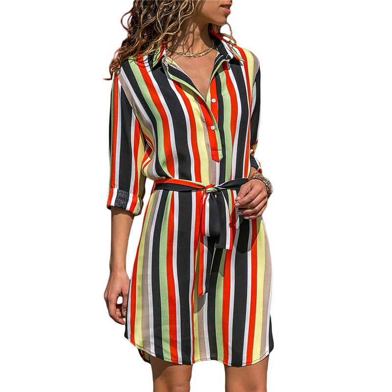 casual striped dress