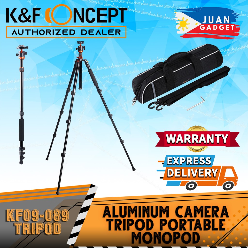 K&F Concept SA254M2 Aluminum Lightweight DSLR Mirrorless Camera Tripod