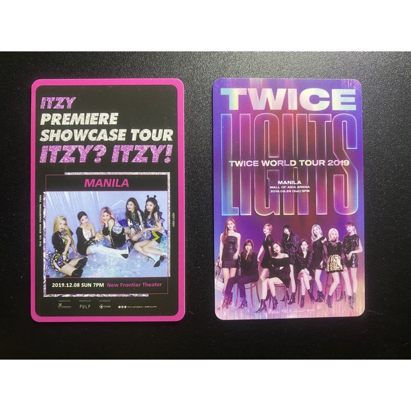 Twice Itzy Souvenir Concert Cards Shopee Philippines