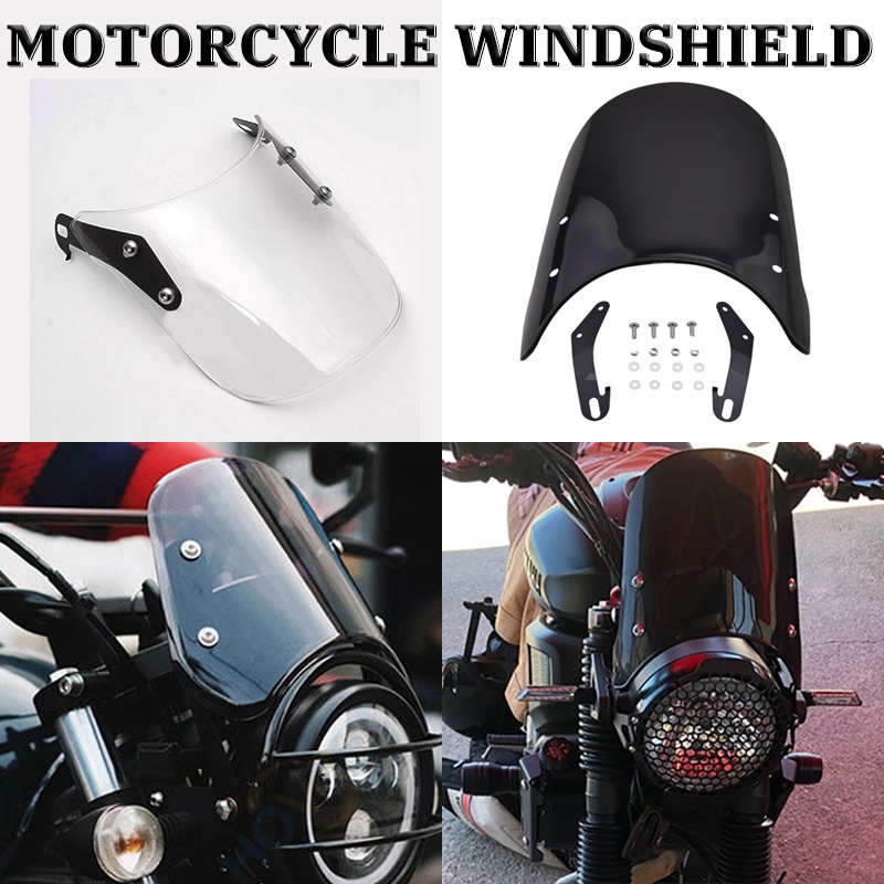 Motorcycle Windshield Windscreen Motorbike Wind Deflector Universal
