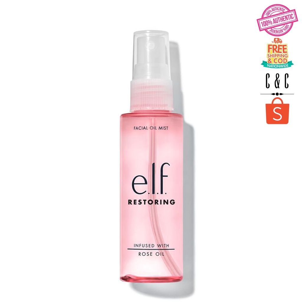 ELF Facial Oil Mist RESTORING 60ml Infused with Rose Oil Shopee