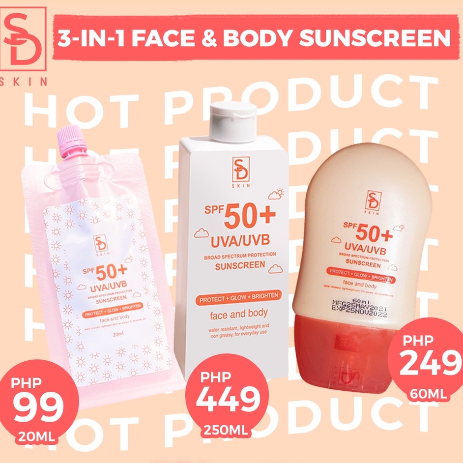 3in1 Face & Body Sunscreen by Sugar Dolls Sugardolls 3-in-1 Face and ...