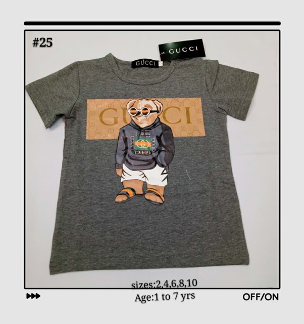 T Shirt For Kids Gucci Shopee Philippines - grey gucci designer shirt roblox