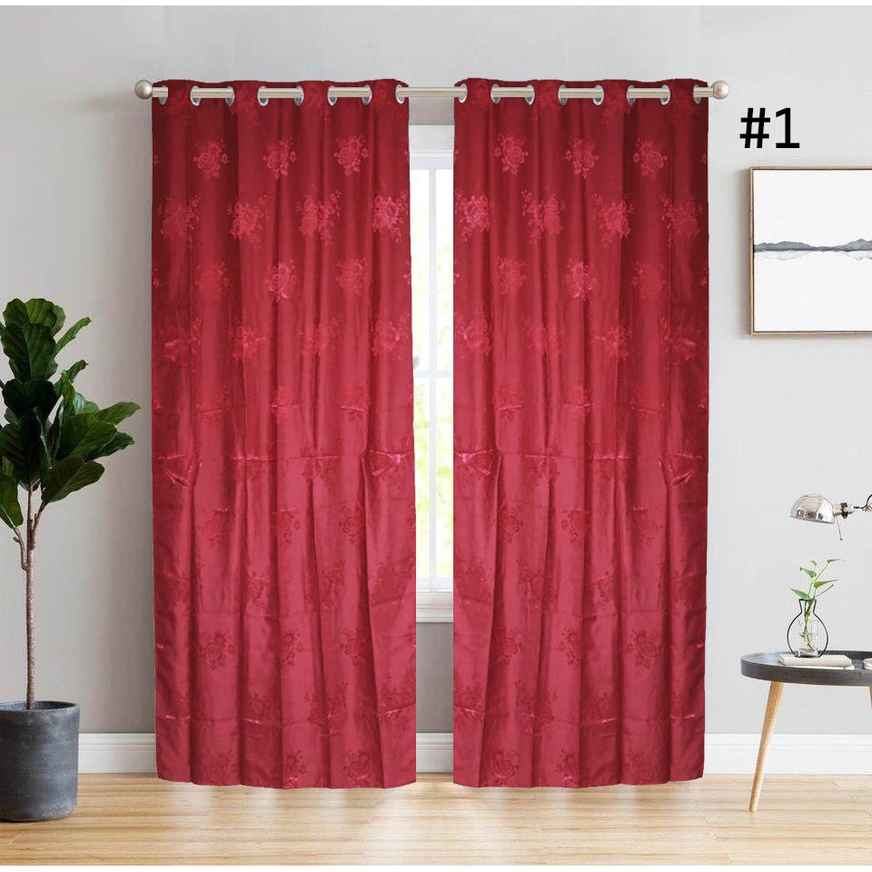 1set (2pcs) Curtain Brocade with Ring Shopee Philippines