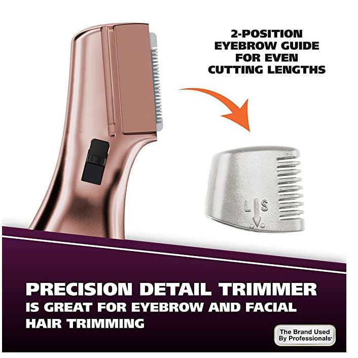 how to use wahl eyebrow trim guide