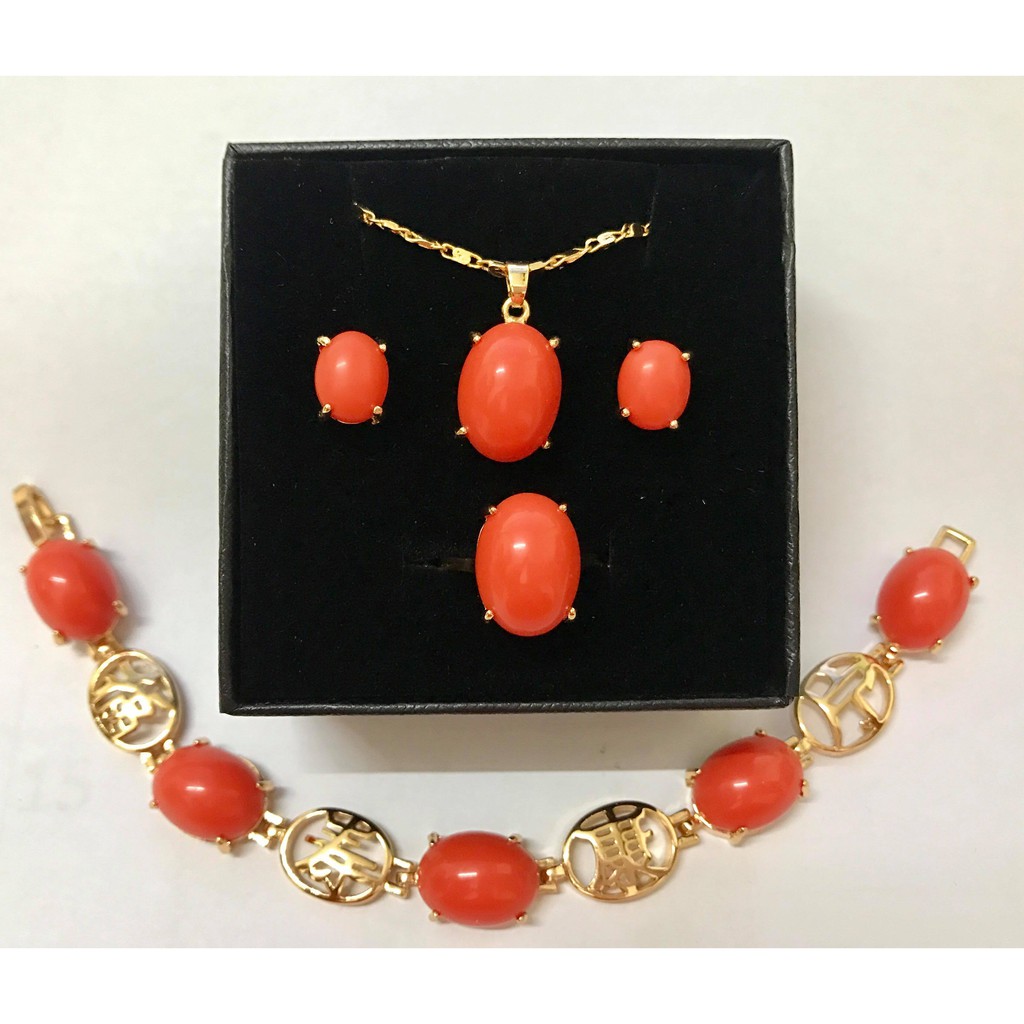 MB00160 14k Bangkok Gold Jewelry Set with box Shopee Philippines