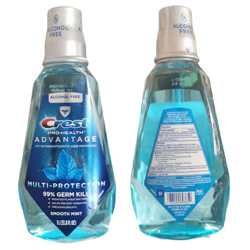 Crest Pro Health Advantage Mouthwash 1l Shopee Philippines