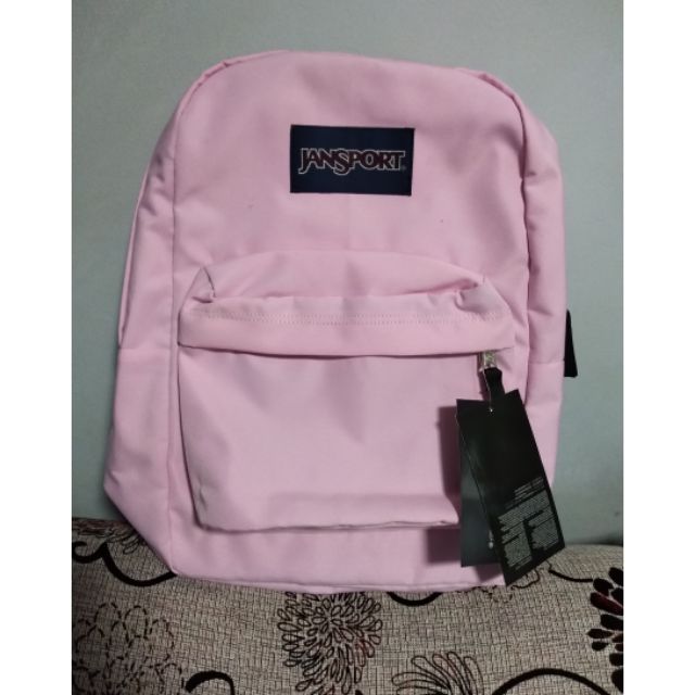 baby pink jansport backpack