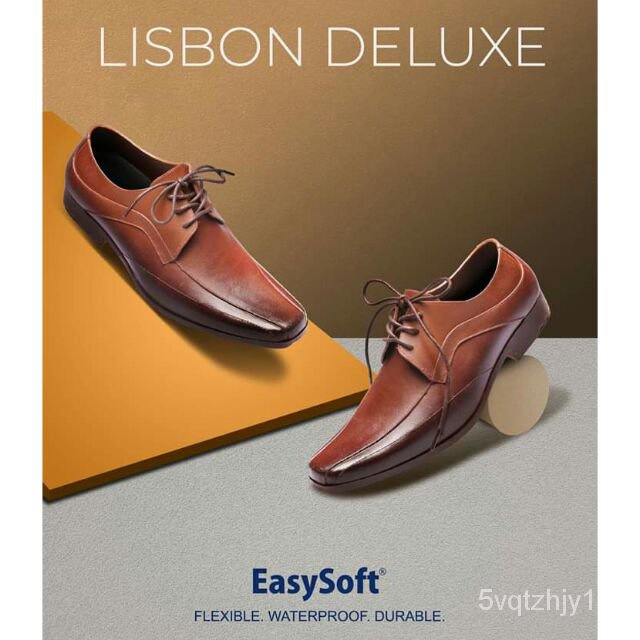 insEasySoft Shoes "Lisbon Deluxe" for Men and Teens in 2 tone cinnamon