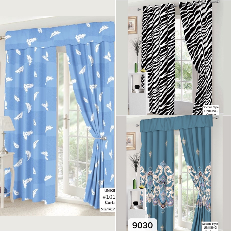 Plain Curtains Home Decorating Curtain Window Bedroom Door Simple Style ...