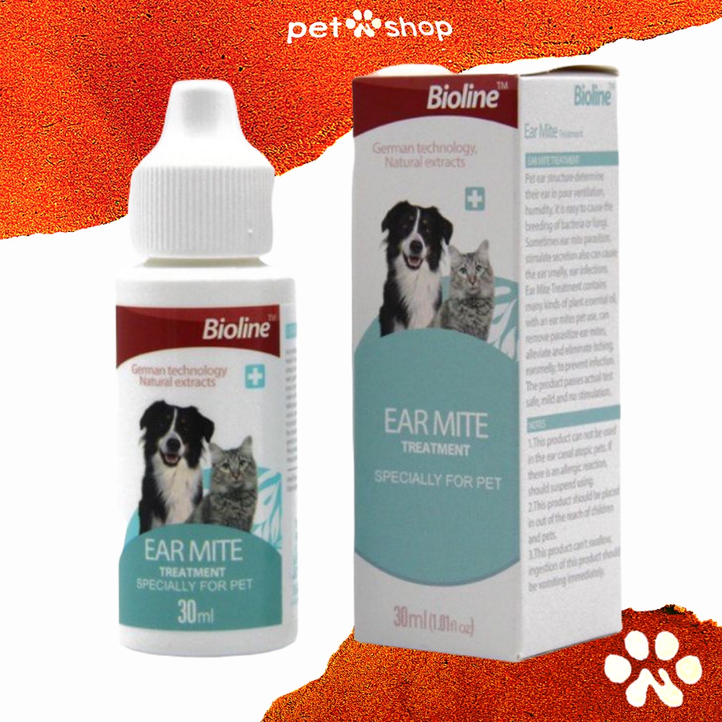 Bioline Ear Mite Treatment for Cats and Dogs Shopee Philippines
