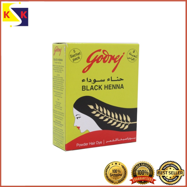 Godrej Black Henna Powder Dye pack of 5 sachets Shopee Philippines