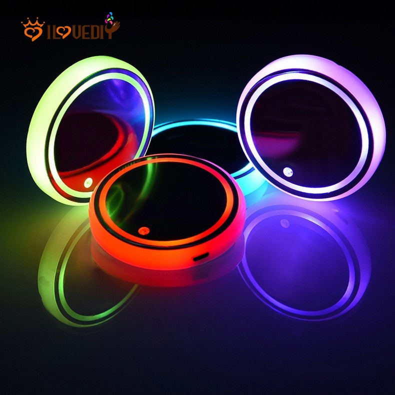 Colorful Light-up Coaster with Three Modes / Anti-slip Color-changing ...