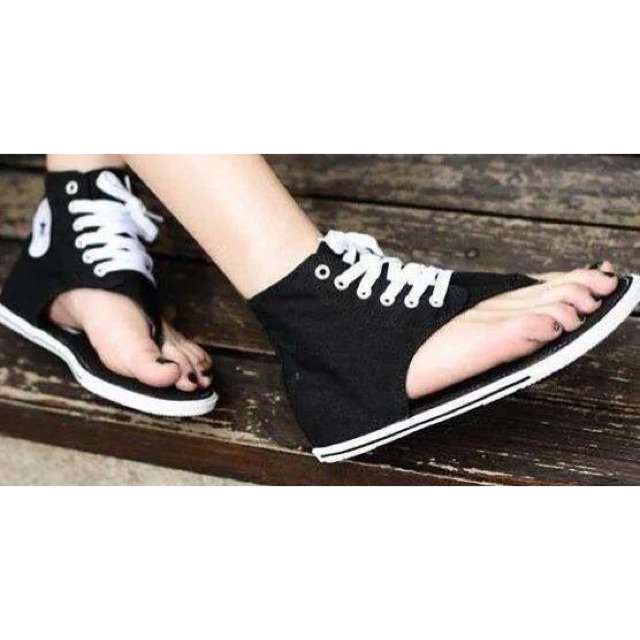 converse thong sandals high top
