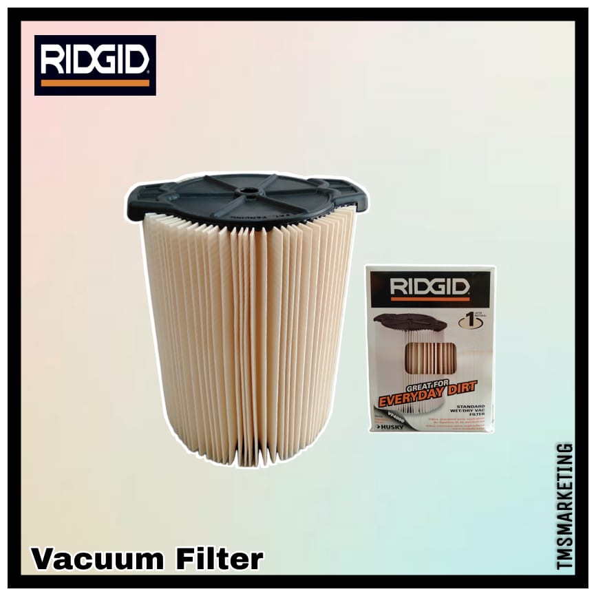 RIDGID Standard Vacuum Filter VF4000 Standard Wet/Dry Vac Filter WHITE