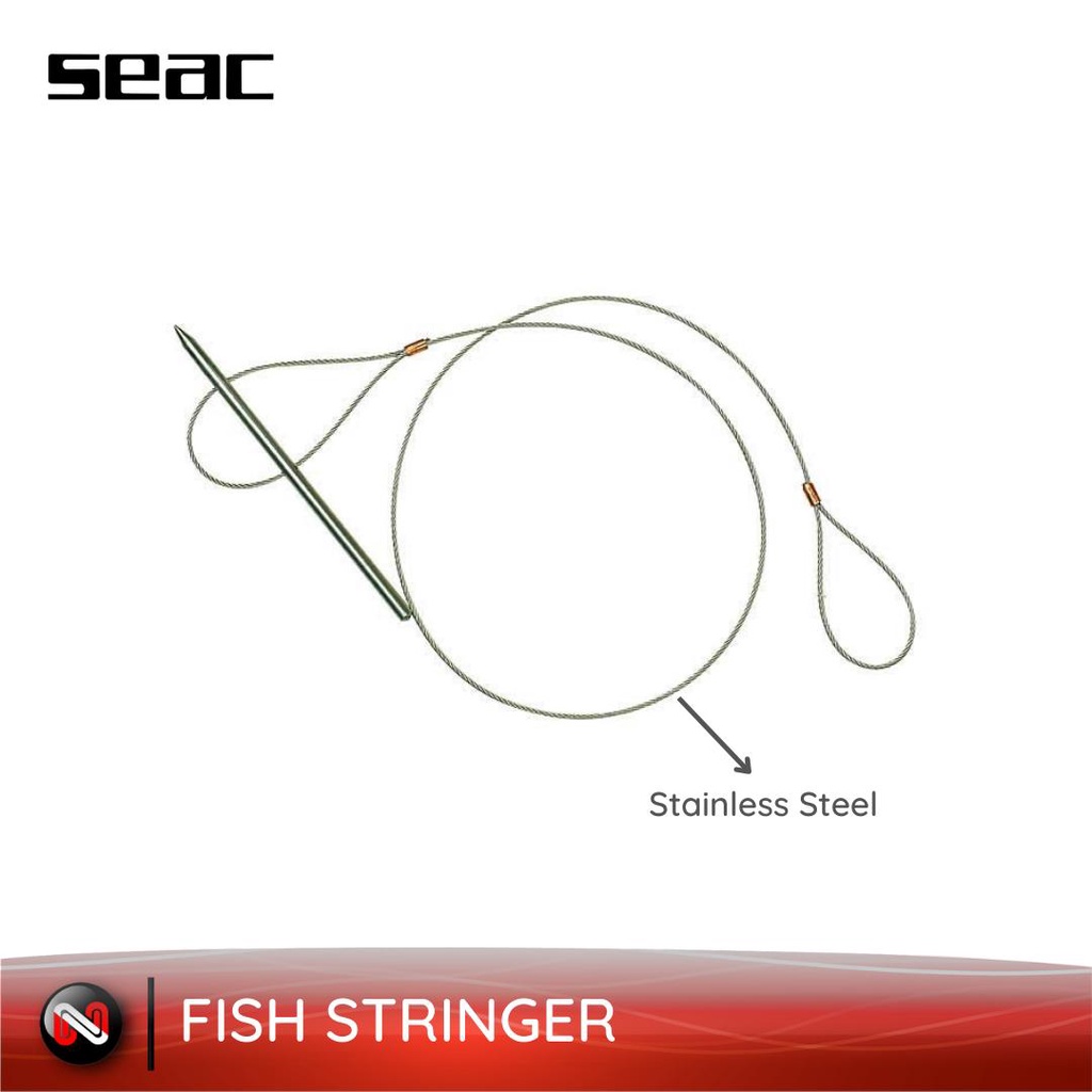 Seac Fish Stringer Stainless Steel spearfishing Fish Rope Fish Rope