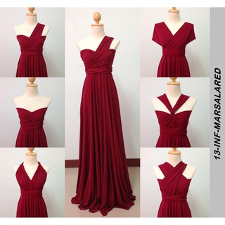 red multiway dress