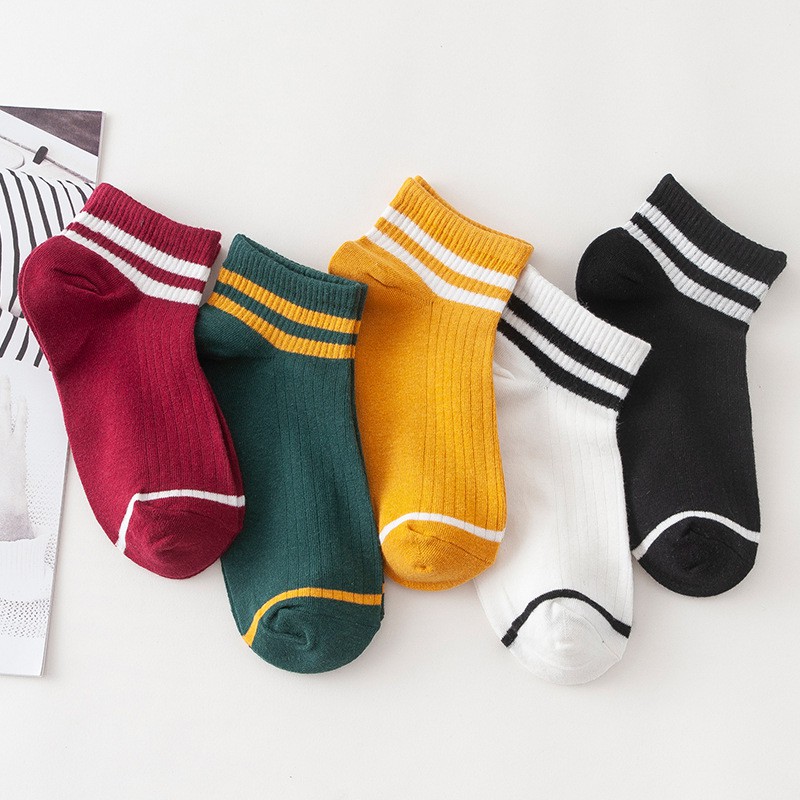 6.29 Korean Ulzzang Sock Mid Cut Students Ordinary Sock | Shopee ...