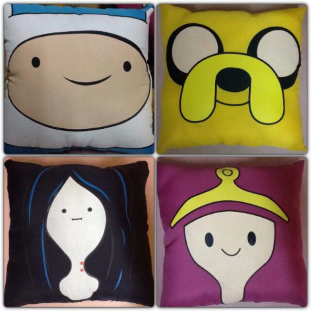 Pm 1005 Adventure Time Square Pillow Screen Print Shopee
