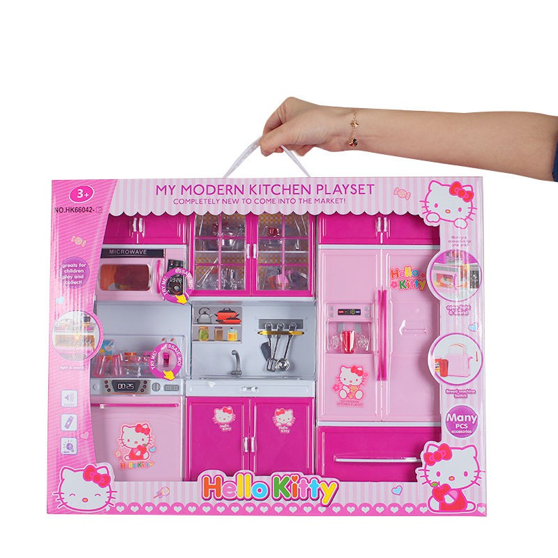 modern kitchen set hello kitty