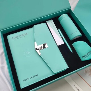【Gift collection！！】Tiffany the latest home boutique series blue book Tiffany blue limited rechargeable notebook gift box set