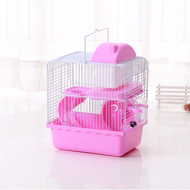【COD】Double Layers Hamster House Crystal Hamster Castle Luxury Hamster Cage Large Space Pet House #8