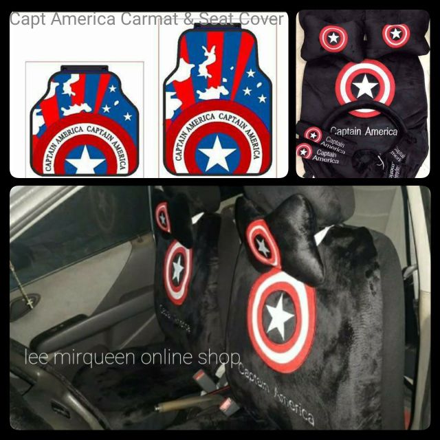 captain america car seat covers