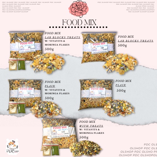 Hamster Food Mix 500g l Plain l with Lab Blocks Treats l with Moringa
