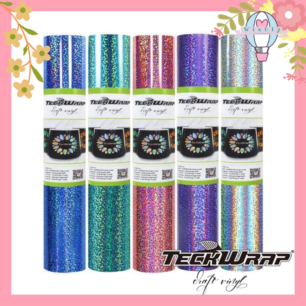 Teckwrap Holographic Sparkle Adhesive Craft Vinyl | Shopee Philippines