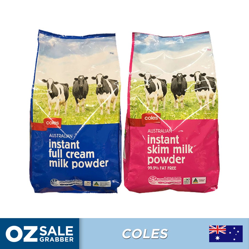 OZSALEGRABBER Coles Australian Instant Full Cream Milk Powder 1kg
