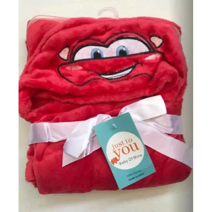 red baby blanket