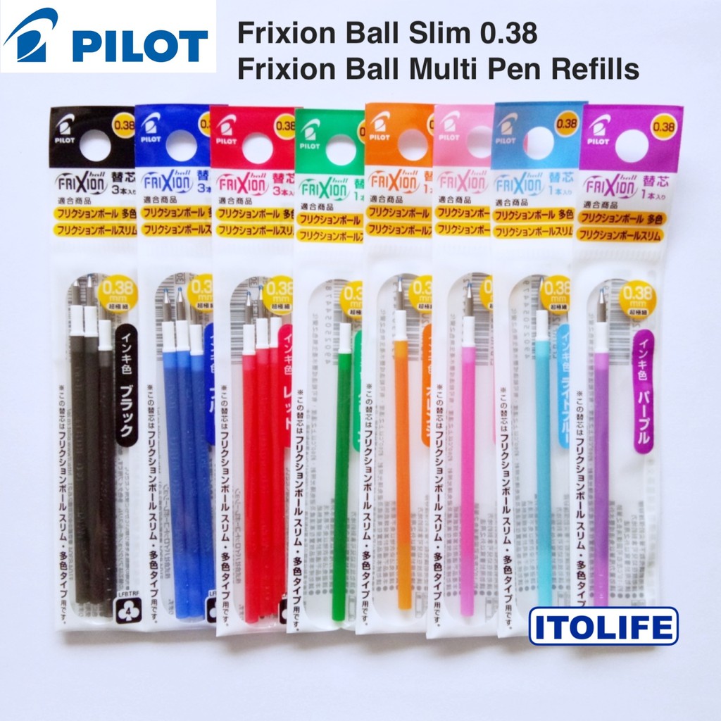 eer vertraging Komkommer Pilot Frixion Ball Slim Refill 0.38mm- 1pc | Shopee Philippines