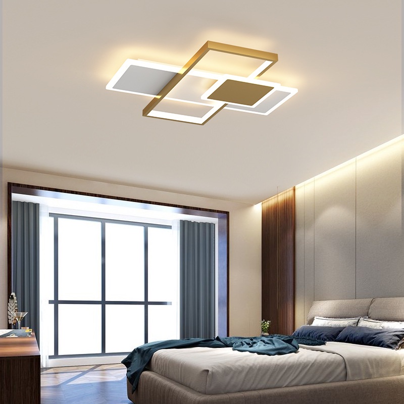 Tricolor Nordic Ceiling Light Bedroom Center Light Ceiling Remote ...