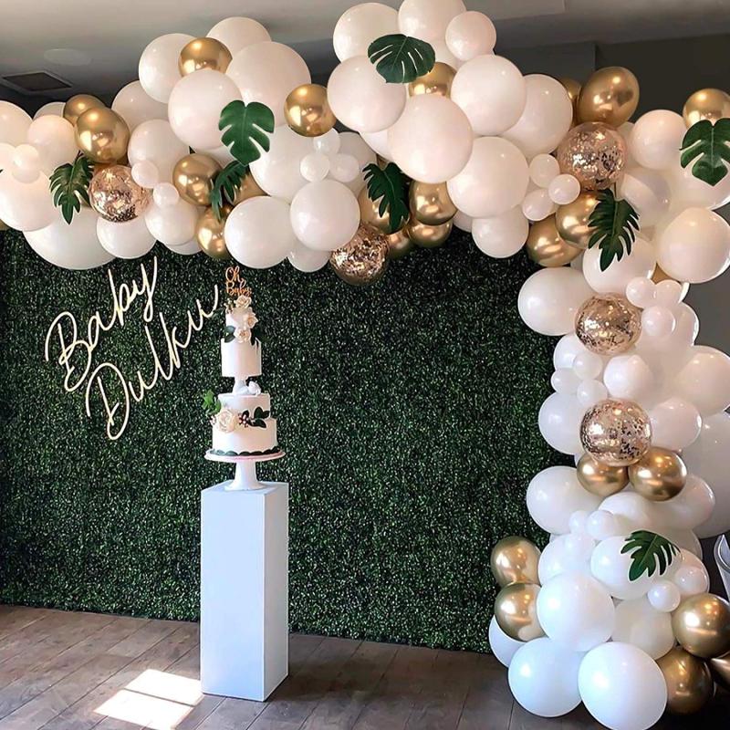 98pcs Latex Balloons Jungle Decoration Birthday Party Sequins Chiffre Ballon Anniversaire Ballons Ju Shopee Philippines