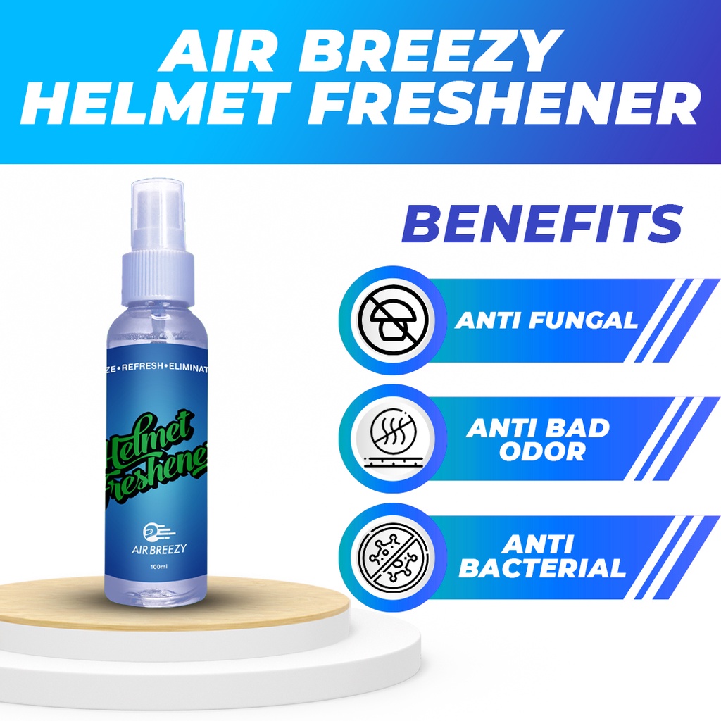 Air Breezy Helmet Freshener 100ml Helmet Disinfectants Spray Helmet Freshener Spray