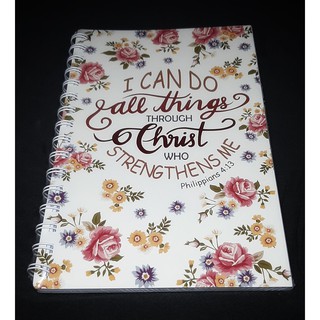 Spiral Notebook Inspirational Bible Verse Scripture Shopee