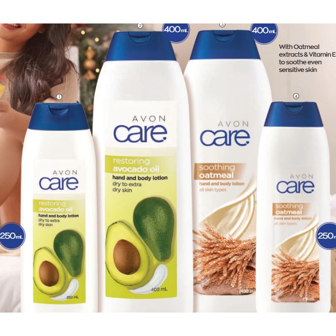 Avon Care Avocado Oil SMOOTHING OATMEAL Hand and body Lotion in 400ml