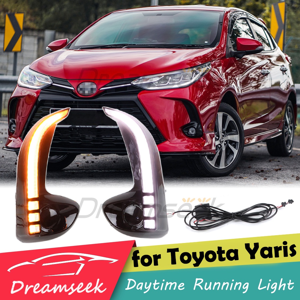 2 Color LED DRL Daytime Running Light For Toyota Yaris / Vios XP150 ...