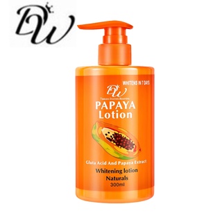 DW Whitens In 7 Days Papaya Lotion Gluta Acid And Papaya Extract Whitening Lotion Naturals #1