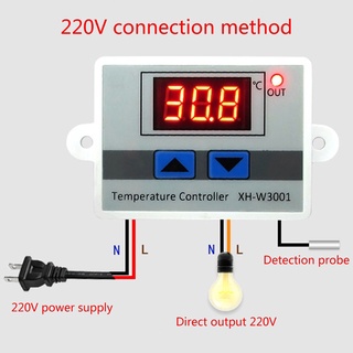 AC110-220V XH-W3001 Digital LED Temperature Controller For Incubator Thermostat NTC Sensor