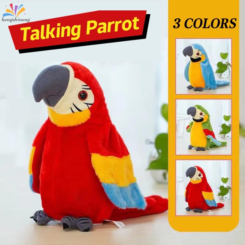 Parrot Talking Bird toy Musical Plush Stuffed Toys Preschool Kids Baby